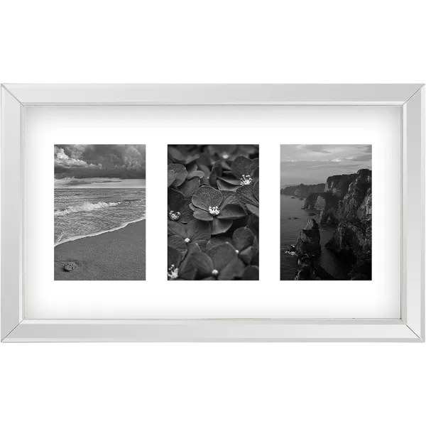 Mikasa Gold Mirrored 16x20 Matted to 11x14 Picture Frames, Horizontal or Vertica Display