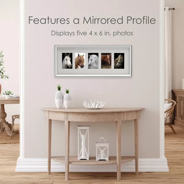 Mikasa Gold Mirrored 16x20 Matted to 11x14 Picture Frames, Horizontal or Vertica Display
