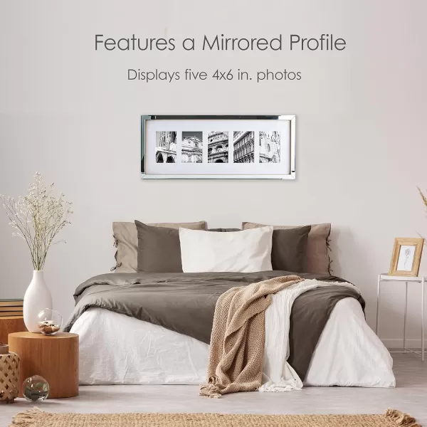 Mikasa Gold Mirrored 16x20 Matted to 11x14 Picture Frames, Horizontal or Vertica Display