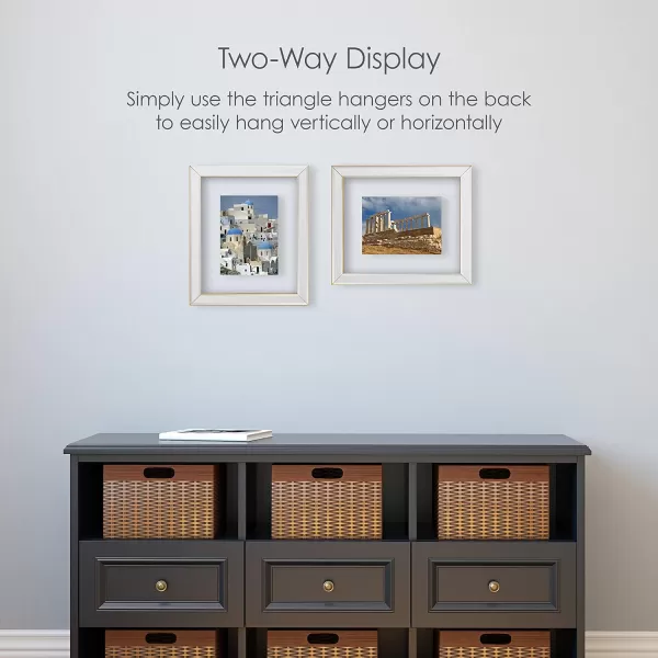Mikasa Gold Mirrored 16x20 Matted to 11x14 Picture Frames, Horizontal or Vertica Display