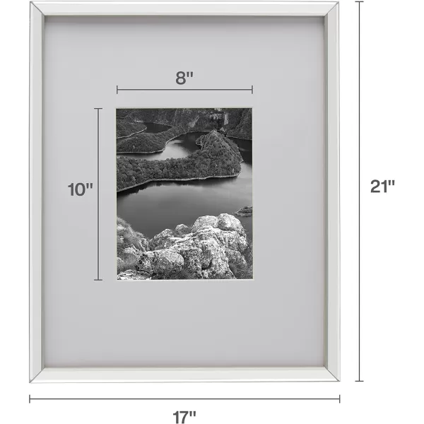 Mikasa Gold Mirrored 16x20 Matted to 11x14 Picture Frames, Horizontal or Vertica Display