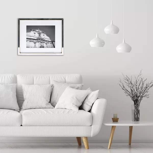 Mikasa Gold Mirrored 16x20 Matted to 11x14 Picture Frames, Horizontal or Vertica Display