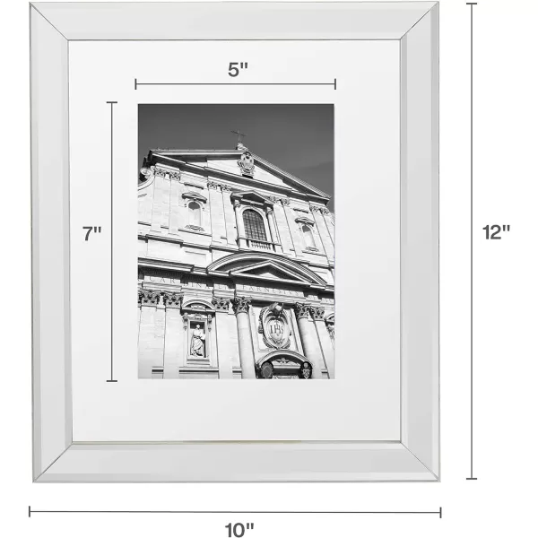 Mikasa Gold Mirrored 16x20 Matted to 11x14 Picture Frames, Horizontal or Vertica Display