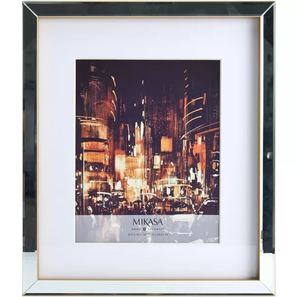 Mikasa Gold Mirrored 16x20 Matted to 11x14 Picture Frames, Horizontal or Vertica Display