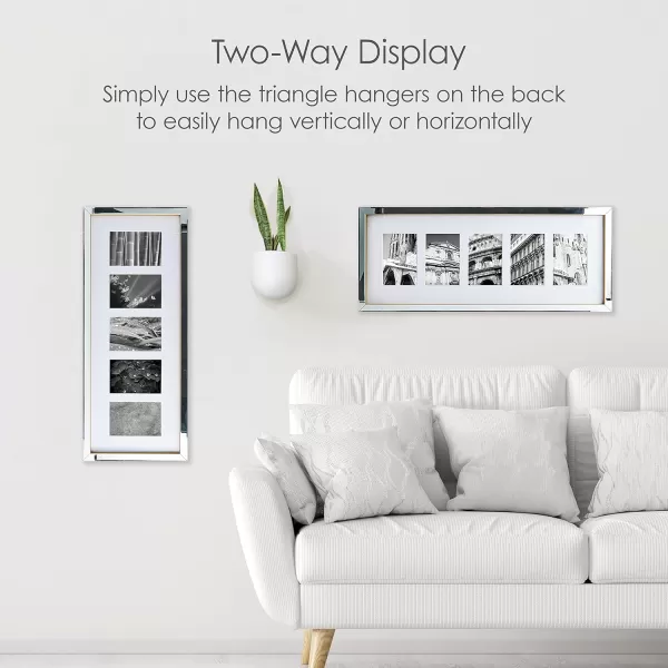 Mikasa Gold Mirrored 16x20 Matted to 11x14 Picture Frames, Horizontal or Vertica Display