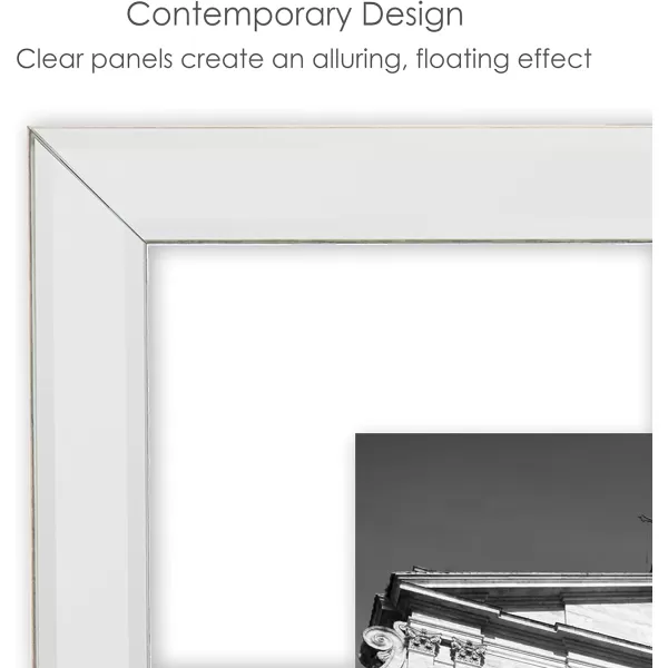 Mikasa Gold Mirrored 16x20 Matted to 11x14 Picture Frames, Horizontal or Vertica Display