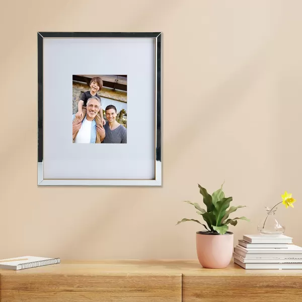 Mikasa Gold Mirrored 16x20 Matted to 11x14 Picture Frames, Horizontal or Vertica Display