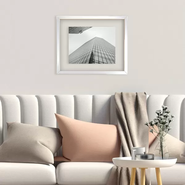Mikasa Gold Mirrored 16x20 Matted to 11x14 Picture Frames, Horizontal or Vertica Display