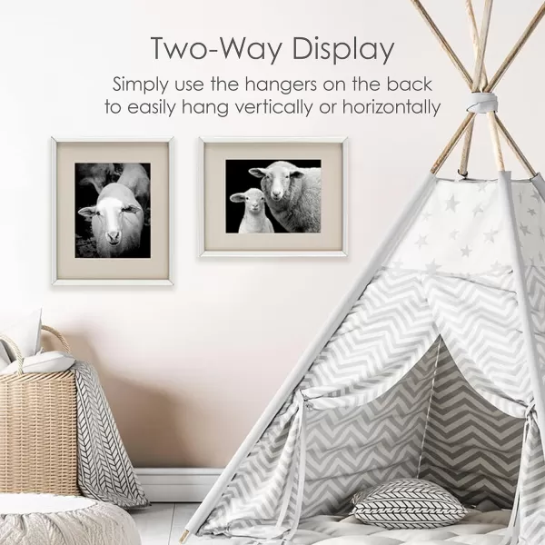 Mikasa Gold Mirrored 16x20 Matted to 11x14 Picture Frames, Horizontal or Vertica Display