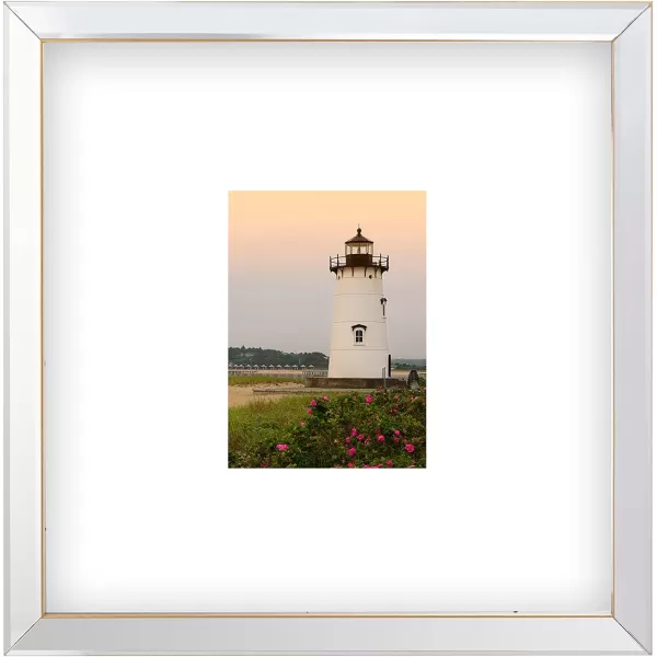 Mikasa Gold Mirrored 16x20 Matted to 11x14 Picture Frames, Horizontal or Vertica Display