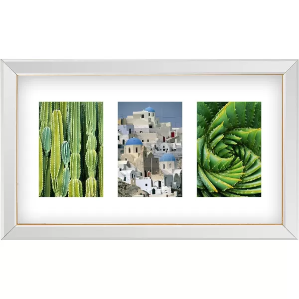 Mikasa Gold Mirrored 16x20 Matted to 11x14 Picture Frames, Horizontal or Vertica Display