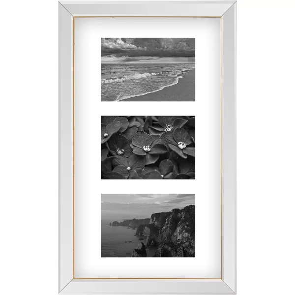 Mikasa Gold Mirrored 16x20 Matted to 11x14 Picture Frames, Horizontal or Vertica Display