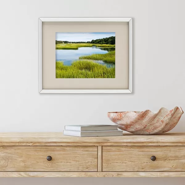 Mikasa Gold Mirrored 16x20 Matted to 11x14 Picture Frames, Horizontal or Vertica Display