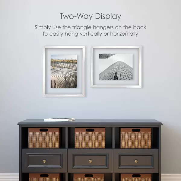 Mikasa Gold Mirrored 16x20 Matted to 11x14 Picture Frames, Horizontal or Vertica Display