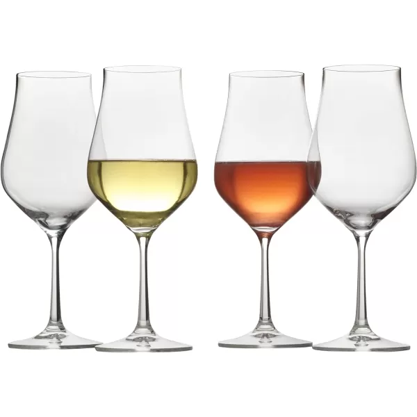 Mikasa Grace Set of 4 Champagne Flutes, 8-Ounce, Clear
