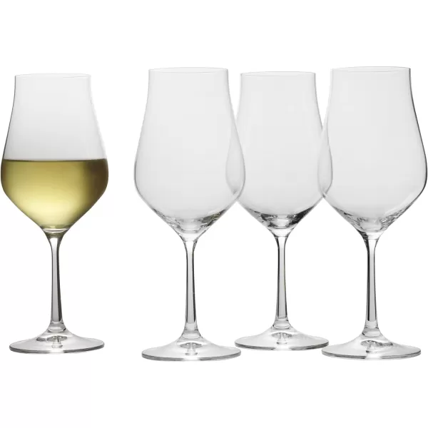 Mikasa Grace Set of 4 Champagne Flutes, 8-Ounce, Clear