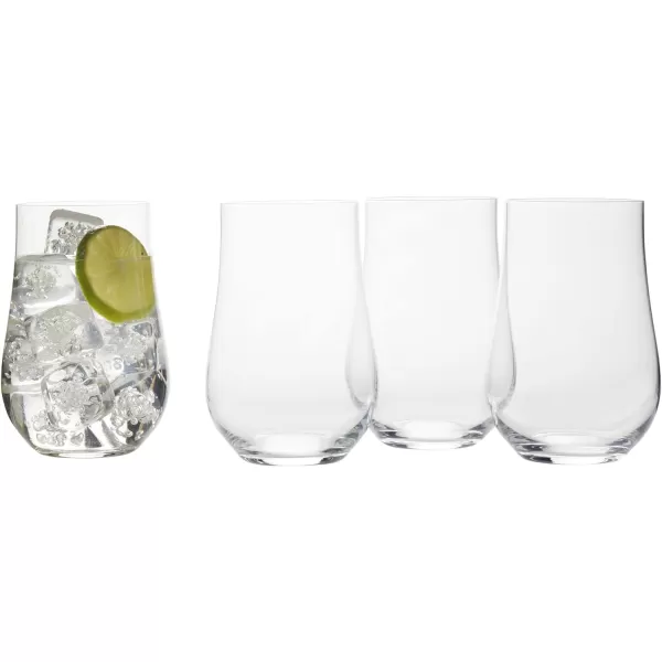 Mikasa Grace Set of 4 Champagne Flutes, 8-Ounce, Clear