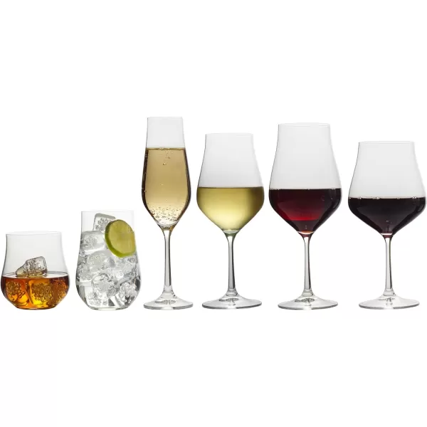 Mikasa Grace Set of 4 Champagne Flutes, 8-Ounce, Clear