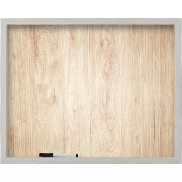 Mikasa Home Accents Marble White Board with Dry Erase Pen for Home Office, Dorm Room, Bedroom, Kitchen, Classroom, 21 x 17 Inch, Black