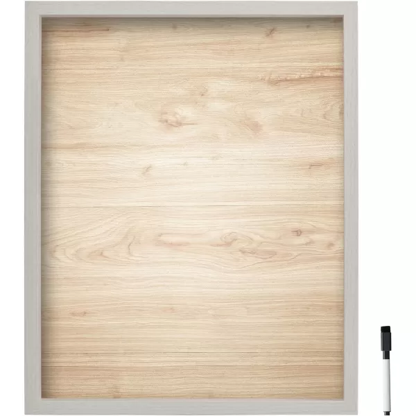 Mikasa Home Accents Marble White Board with Dry Erase Pen for Home Office, Dorm Room, Bedroom, Kitchen, Classroom, 21 x 17 Inch, Black