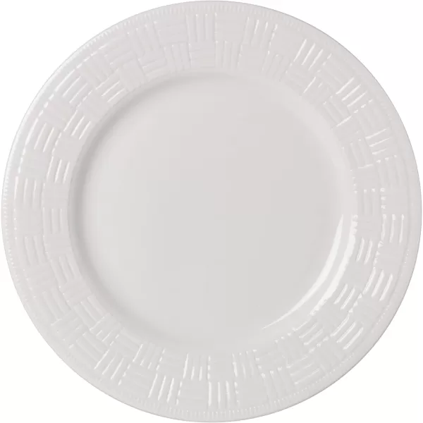 Mikasa Kamryn Vegan Bone Chip Resistant 12 Piece Dinnerware Set, White, Service for 4