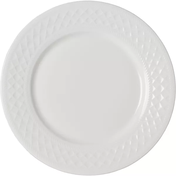 Mikasa Kamryn Vegan Bone Chip Resistant 12 Piece Dinnerware Set, White, Service for 4