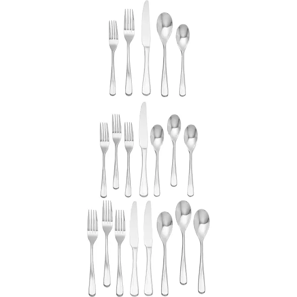 Mikasa Kyler Flatware, 20-Piece Set, Service for 4, Stainless Steel