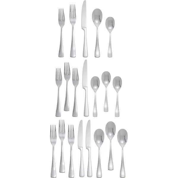 Mikasa Kyler Flatware, 20-Piece Set, Service for 4, Stainless Steel