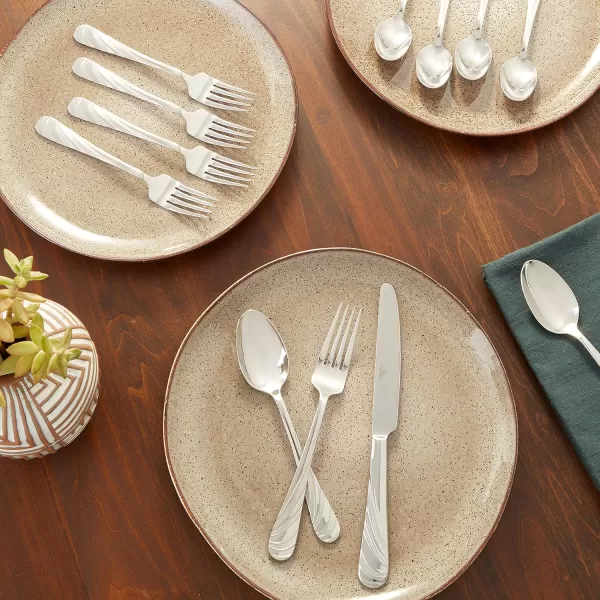 Mikasa Kyler Flatware, 20-Piece Set, Service for 4, Stainless Steel
