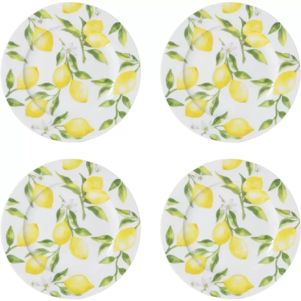Mikasa Lemons Oval Bone China Lightweight Chip Resistant Serving Platter, 14-Inch, Multicolor