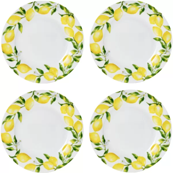 Mikasa Lemons Oval Bone China Lightweight Chip Resistant Serving Platter, 14-Inch, Multicolor