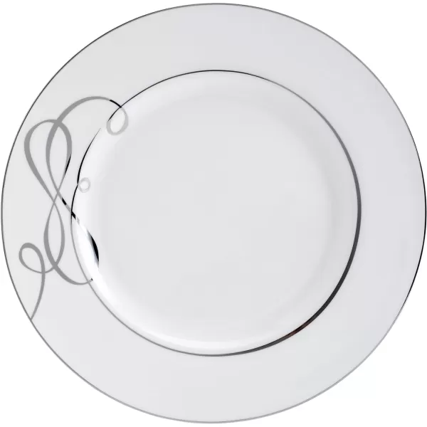 Mikasa Love Story Platinum Banded Teacup and Saucer Set, Set of 4, 9.6-Ounce, White