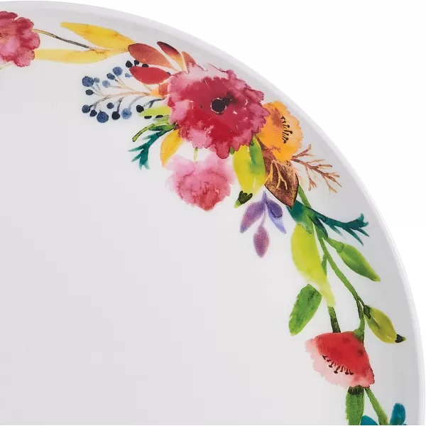 Mikasa Mandarin Bone China Lightweight Chip Resistant 12 Piece Dinnerware Set, Service for 4