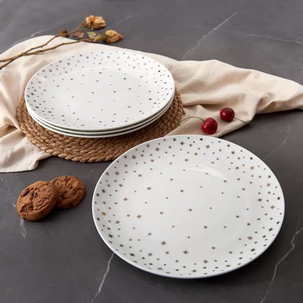 Mikasa Millie Gold Metallic Set of 4 All Purpose Bowls, 6 Inch