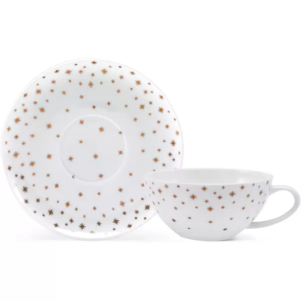 Mikasa Millie Gold Metallic Set of 4 All Purpose Bowls, 6 Inch
