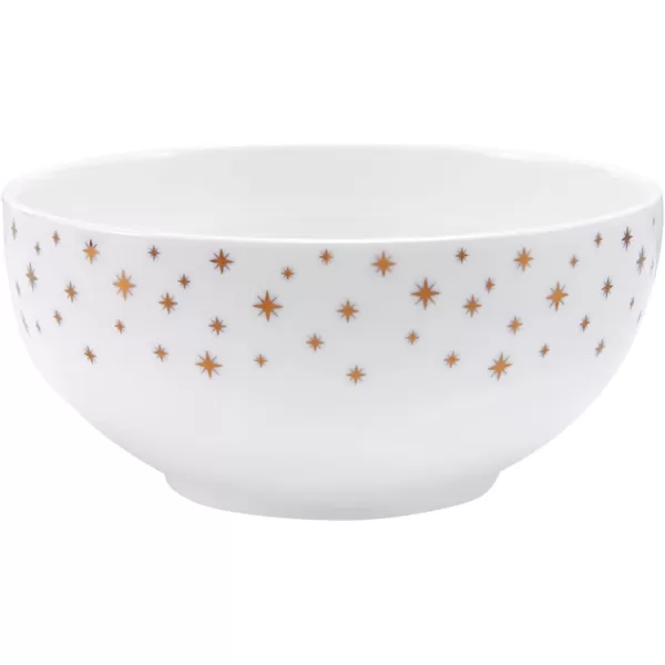 Mikasa Millie Gold Metallic Set of 4 All Purpose Bowls, 6 Inch