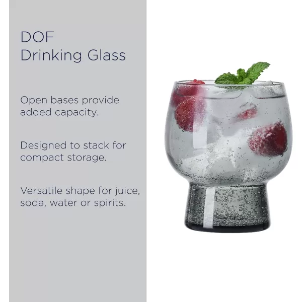 Mikasa Phoebe Double Old Fashioned Beverage, Set of 4, Blue