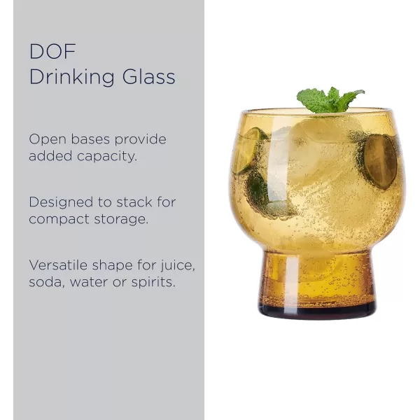 Mikasa Phoebe Double Old Fashioned Beverage, Set of 4, Blue