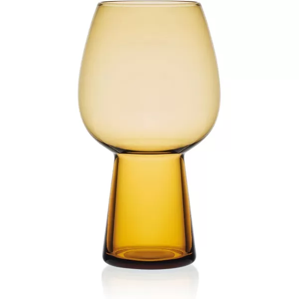 Mikasa Phoebe Goblet Beer Beverage Glass, Set of 4, Blue
