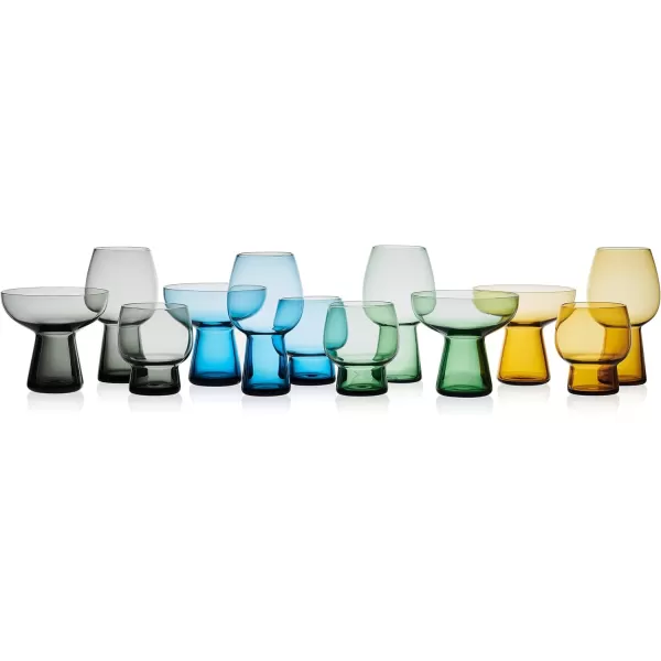 Mikasa Phoebe Margarita Cocktail Glass, Set of 4, Smoke