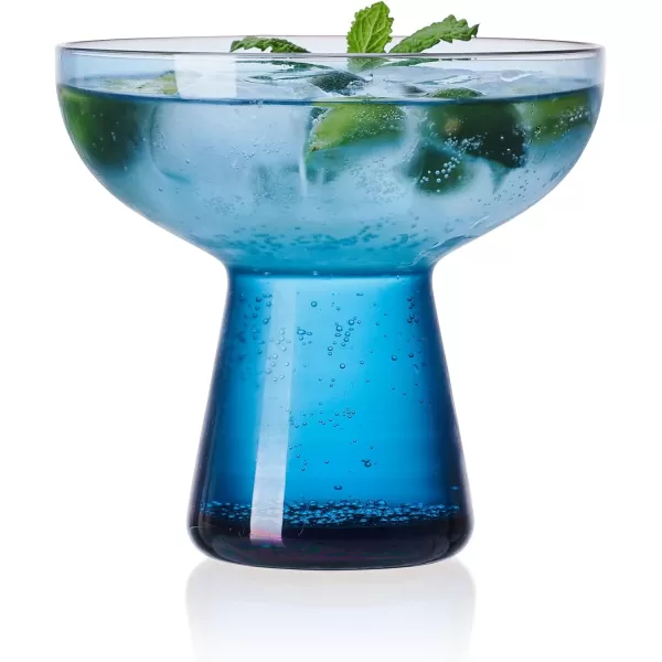 Mikasa Phoebe Margarita Cocktail Glass, Set of 4, Smoke