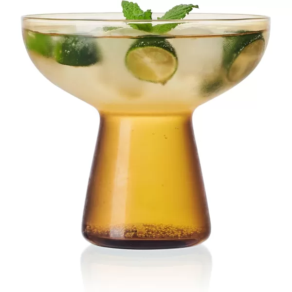 Mikasa Phoebe Margarita Cocktail Glass, Set of 4, Smoke