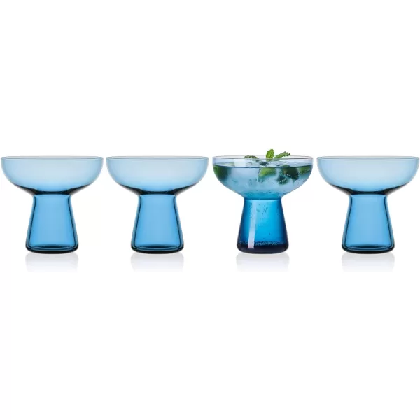 Mikasa Phoebe Margarita Cocktail Glass, Set of 4, Smoke