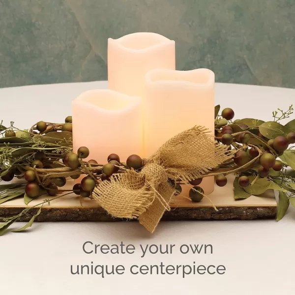 Mikasa Real Wax Wavy Top Flameless Candles, Exquisite White Battery Candles for Wedding, Christmas Decorations, and Everyday, 3x6 Inch