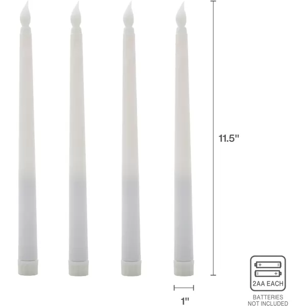 Mikasa Real Wax Wavy Top Flameless Candles, Exquisite White Battery Candles for Wedding, Christmas Decorations, and Everyday, 3x6 Inch