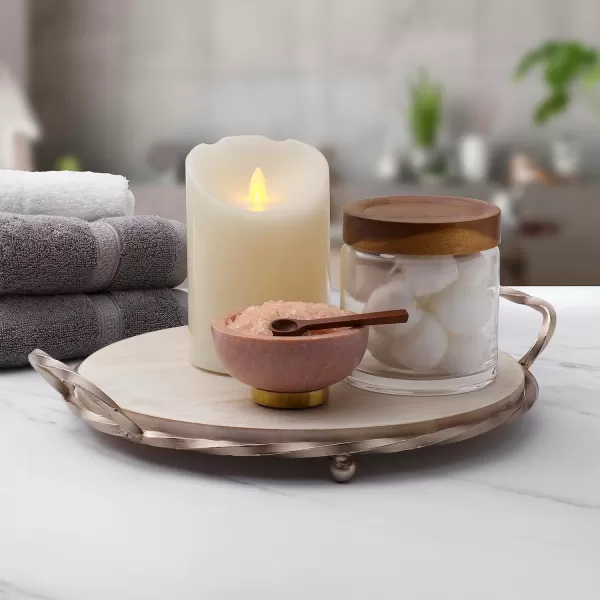 Mikasa Realistic Wax Flameless Candles, Exquisite White Battery Candles for Wedding, Christmas Decorations, and Everyday, 3x4 Inch