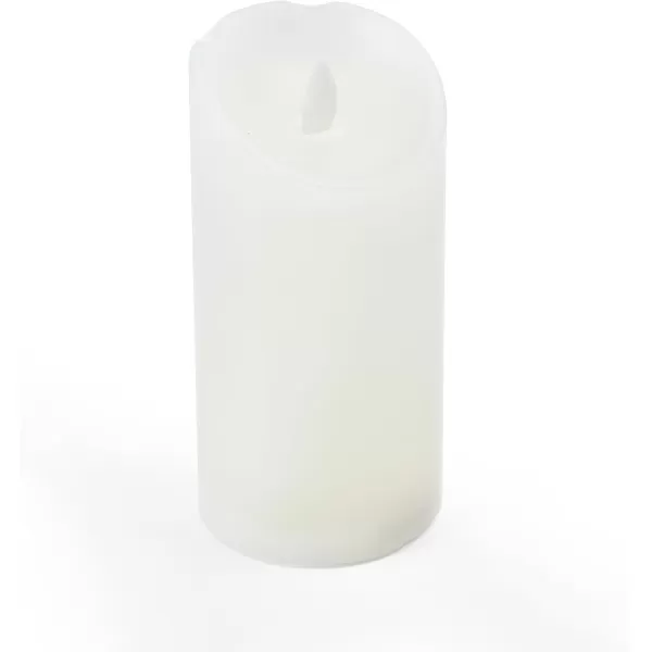 Mikasa Realistic Wax Flameless Candles, Exquisite White Battery Candles for Wedding, Christmas Decorations, and Everyday, 3x4 Inch