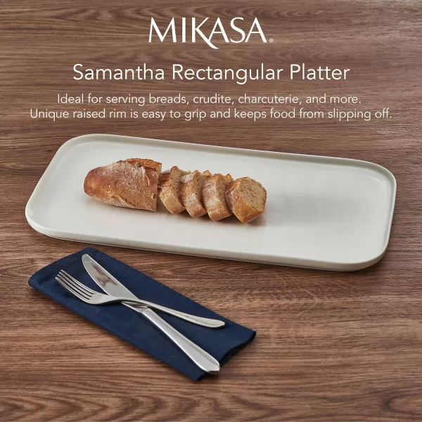 Mikasa Samantha Bone China Lightweight Chip Resistant Set of 4 Pasta Bowls Set, 9 Inch, White