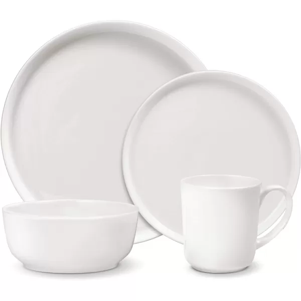 Mikasa Samantha Bone China Lightweight Chip Resistant Set of 4 Pasta Bowls Set, 9 Inch, White