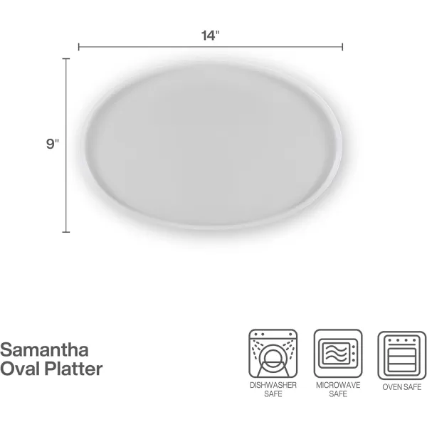 Mikasa Samantha Bone China Lightweight Chip Resistant Set of 4 Pasta Bowls Set, 9 Inch, White